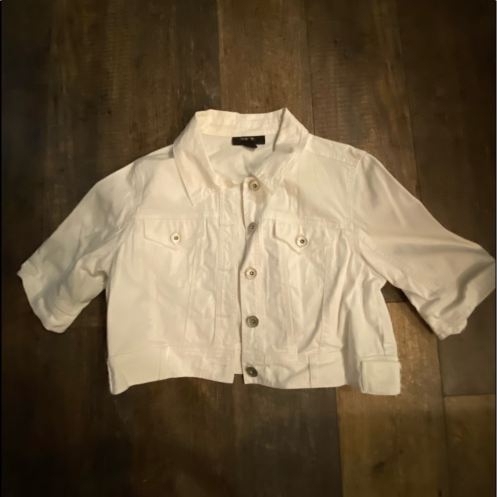 White denim jacket